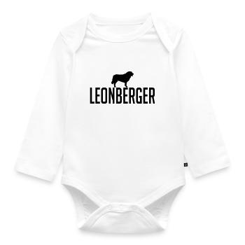 race LEONBERGER - Body Bébé bio manches longues - blanc - Devant
