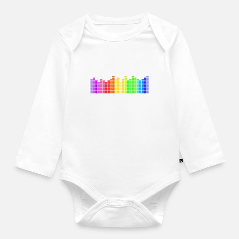 Equalizer HD - Baby Bio-Langarm-Body - Weiß