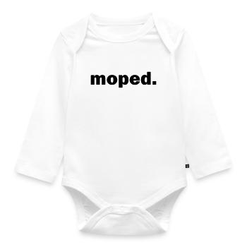 Moped - Baby Bio-Langarm-Body - Weiß - Vorne