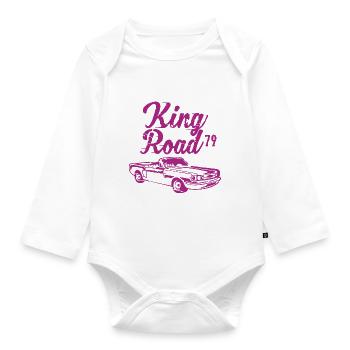King Road 79 - Baby Bio-Langarm-Body - Weiß - Vorne