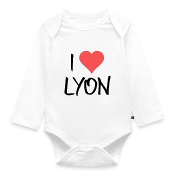 Lyon - Baby Bio-Langarm-Body - Weiß - Vorne