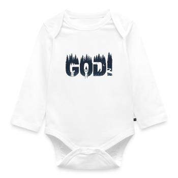 Beste Godi Patentante Österreich Taufgodi Taufpati - Baby Bio-Langarm-Body - Weiß - Vorne