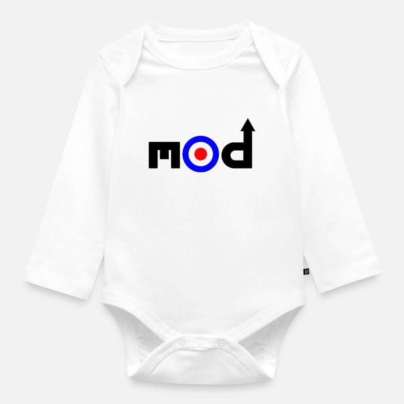 Mod Mod - Body Bébé bio manches longues - blanc