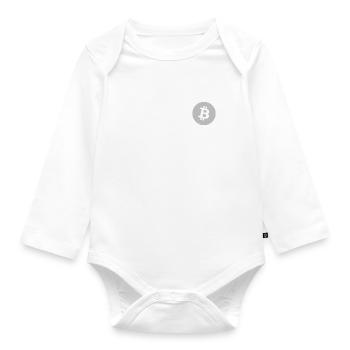 Le Coinfather - Bitcoin - Body Bébé bio manches longues - blanc - Devant