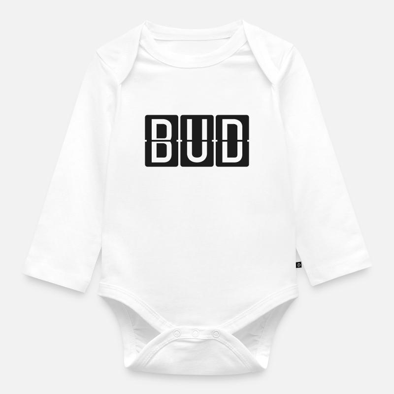 Budapest - Baby Bio-Langarm-Body - Weiß