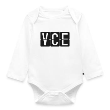 Venice - Organic Longsleeve Baby Bodysuit - white - Front