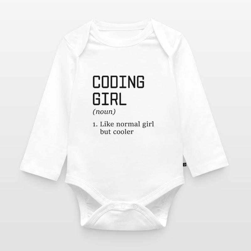 Coding Girl Definition Noun Software Developer Pro Baby Bio-Langarm-Body