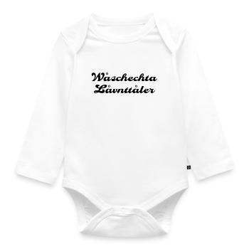Woschechta Lovnttola - Baby Bio-Langarm-Body - Weiß - Vorne