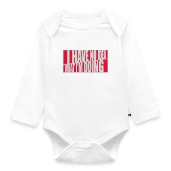 Aucune idée - Body Bébé bio manches longues - blanc - Devant