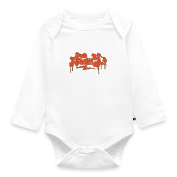 Funky Retro - Baby Bio-Langarm-Body - Weiß - Vorne