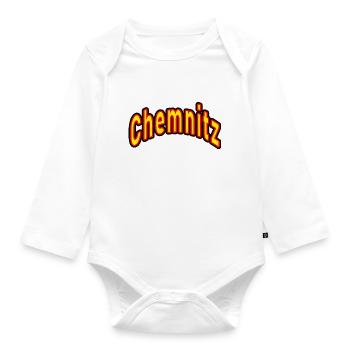 Chemnitz - Baby Bio-Langarm-Body - Weiß - Vorne