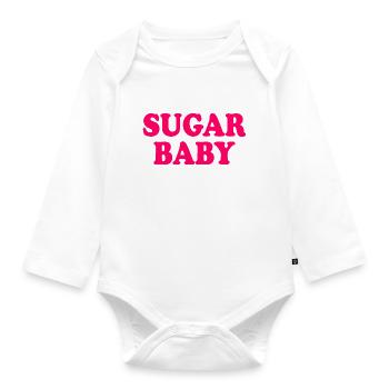 Sugar baby - Organic Longsleeve Baby Bodysuit - white - Front