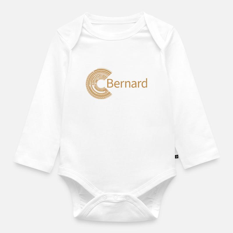 Pour Bernard - Body Bébé bio manches longues - blanc