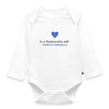En relation avec l’Intelligence Artificielle - Body Bébé bio manches longues - blanc - Devant