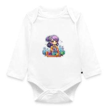 Alchemy Delight - Baby Bio-Langarm-Body - Weiß - Vorne