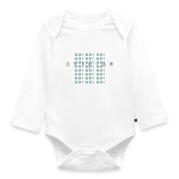 GO GO GO SVERIGE - Organic Longsleeve Baby Bodysuit - white - Front