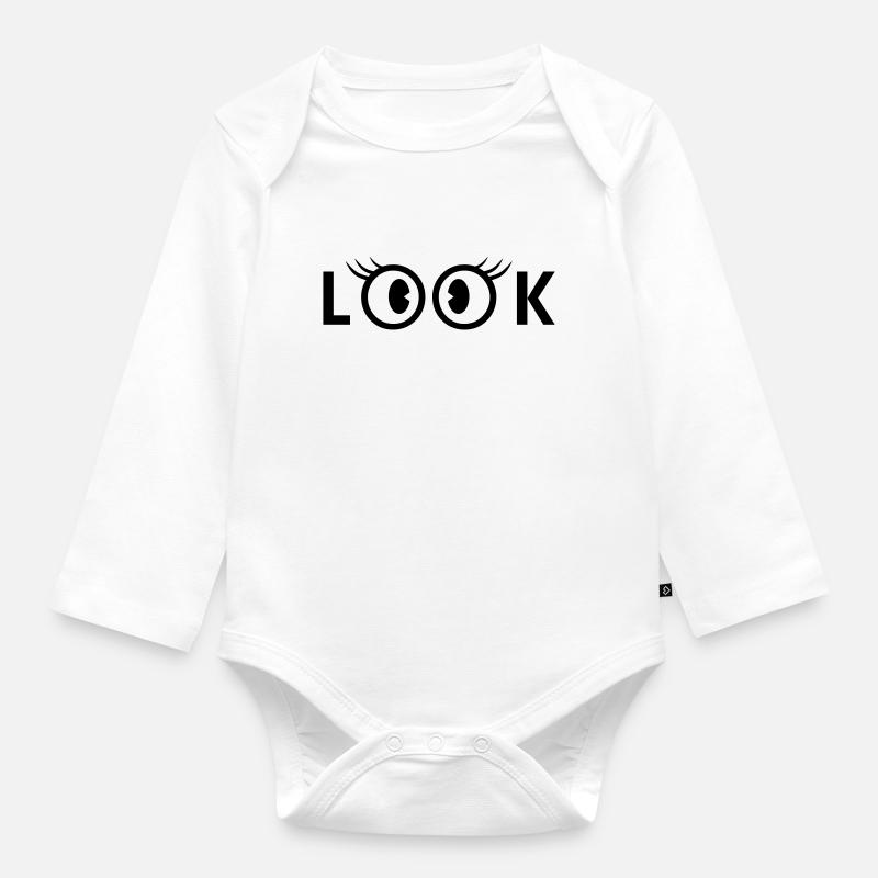 Look - Baby Bio-Langarm-Body - Weiß