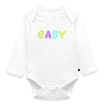 baby - Baby Bio-Langarm-Body - Weiß - Vorne