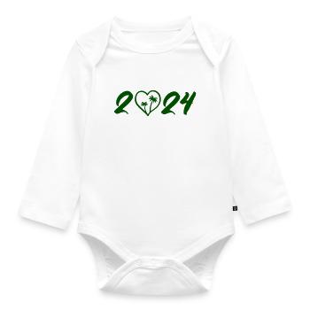 2024 - Organic Longsleeve Baby Bodysuit - white - Front