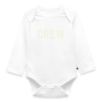 crew - Baby Bio-Langarm-Body - Weiß - Vorne