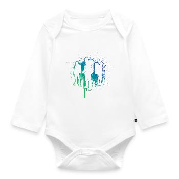 Escalade Bloc Escalade Homme Bloc - Body Bébé bio manches longues - blanc - Devant
