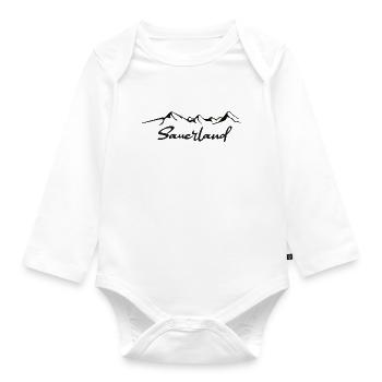 Sauerland Sticker - Baby Bio-Langarm-Body - Weiß - Vorne