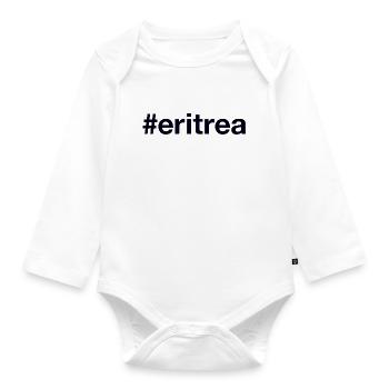 ERITREA Hashtag - Baby Bio-Langarm-Body - Weiß - Vorne