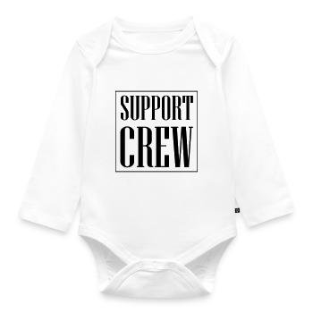 Support Crew - Organic Longsleeve Baby Bodysuit - white - Front