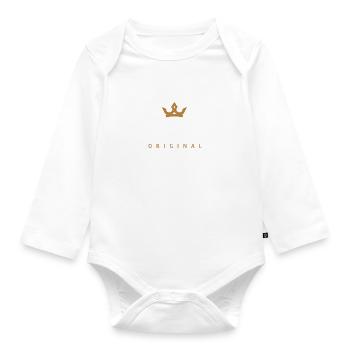 Conrad Original Family Logo - Organic Longsleeve Baby Bodysuit - white - Front