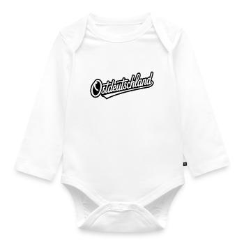 East Germany - Funny German Memes - Organic Longsleeve Baby Bodysuit - white - Front