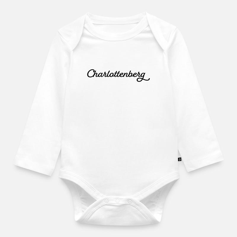 Charlottenberg schwarz - Baby Bio-Langarm-Body - Weiß