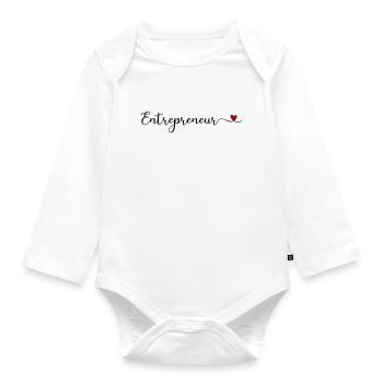 Unternehmer - Baby Bio-Langarm-Body - Weiß - Vorne