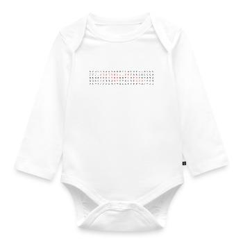 Introversion Woven Into My Code DNA - Organic Longsleeve Baby Bodysuit - white - Front