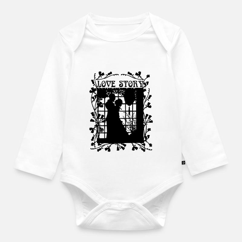 romane - Body Bébé bio manches longues - blanc
