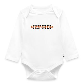 Normal-Extreme - Organic Longsleeve Baby Bodysuit - white - Front