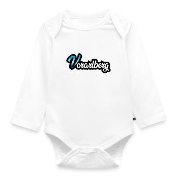 Vorarlberg bold - Organic Longsleeve Baby Bodysuit - white - Front