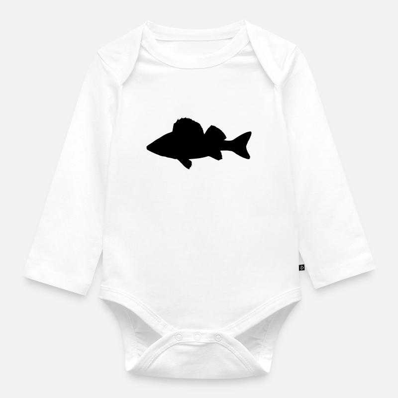 Perche - Body Bébé bio manches longues - blanc