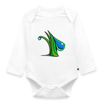 Plant / environment and eco - Organic Longsleeve Baby Bodysuit - white - Front