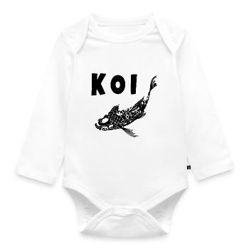 Koi - Baby Bio-Langarm-Body - Weiß - Vorne