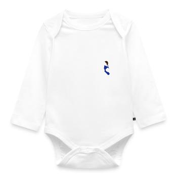 Turmspringerin am Turm - Baby Bio-Langarm-Body - Weiß - Vorne