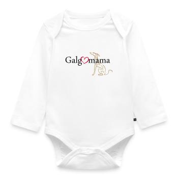 Galgomama - Baby Bio-Langarm-Body - Weiß - Vorne