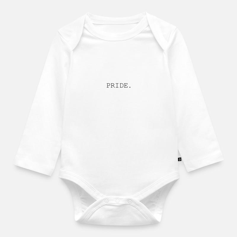 Pride - Baby Bio-Langarm-Body - Weiß