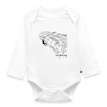 bouldering - Baby Bio-Langarm-Body - Weiß - Vorne