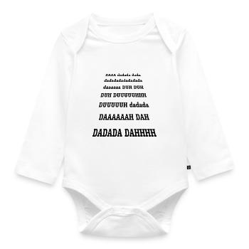 DAAA dadada dada - Baby Bio-Langarm-Body - Weiß - Vorne