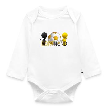 Dortmund - Organic Longsleeve Baby Bodysuit - white - Front