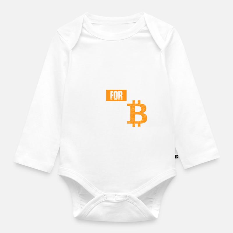 It's time for Plan B - Bitcoin Blockchain - Baby Bio-Langarm-Body - Weiß