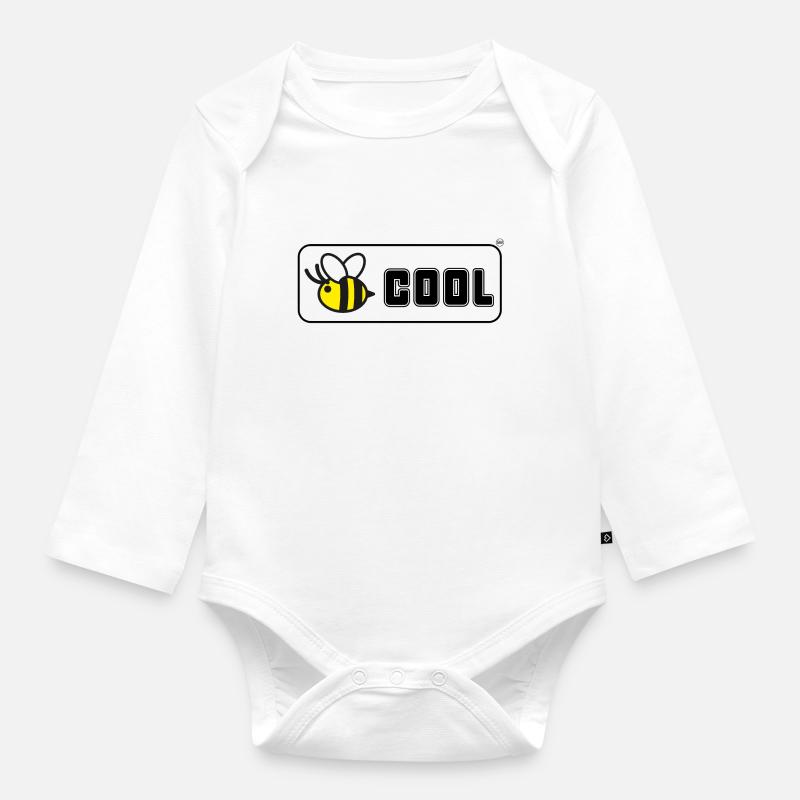Bee Cool - Baby Bio-Langarm-Body - Weiß