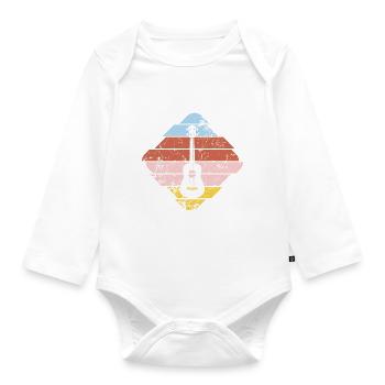 Ukulele - Body Bébé bio manches longues - blanc - Devant