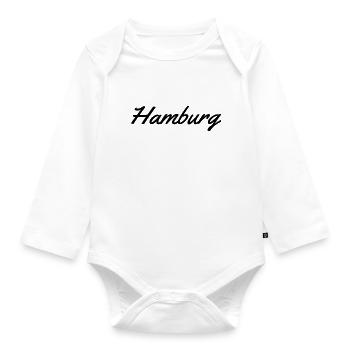 Hamburg - Baby Bio-Langarm-Body - Weiß - Vorne