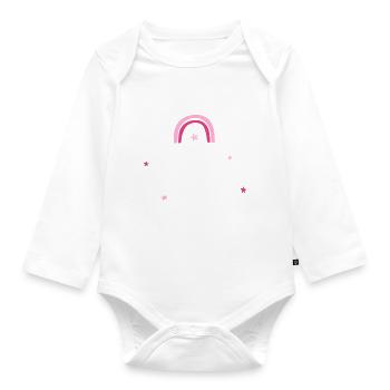 Große Schwester 2022 / Ich werde große Schwester - Baby Bio-Langarm-Body - Weiß - Vorne